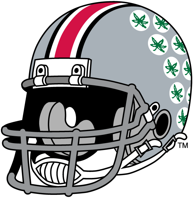 Ohio State Buckeyes 1968-Pres Helmet Logo iron on transfers for fabric...